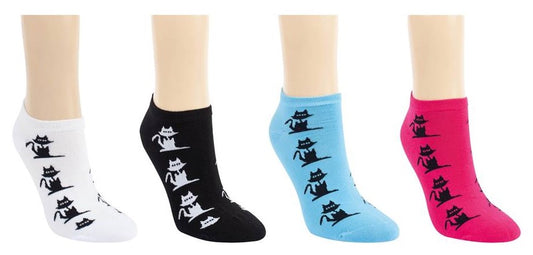 Sneaker Socken Strümpfe Katzenmotiv Baumwolle